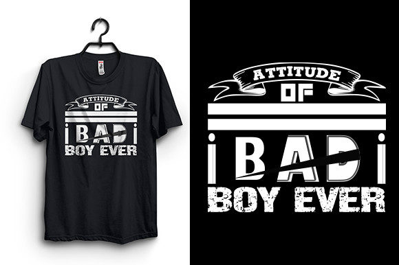 Attitude of Bad Boy Ever: Bold Graphics for T-Shirt Designs
