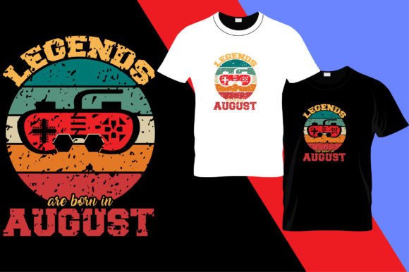 August Legends Graphics for T-Shirt Designs