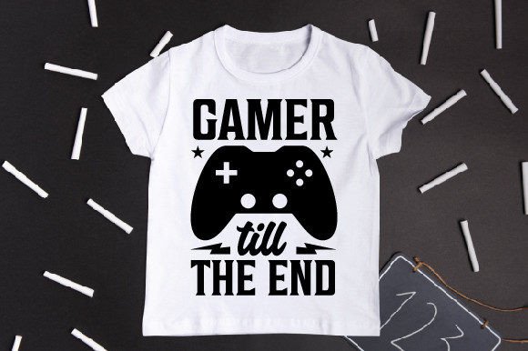 Gamer Till the End Typography T-Shirt Graphics Review
