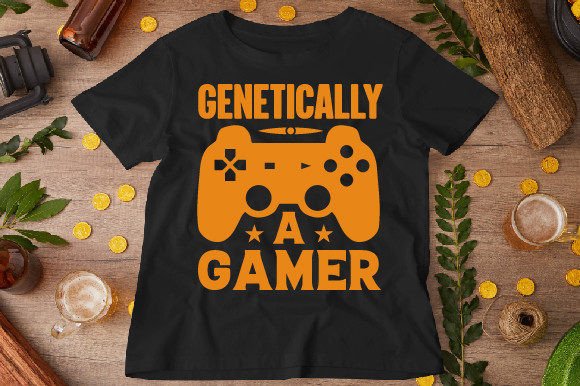 Genetically a Gamer: Graphics for T-Shirt Designs