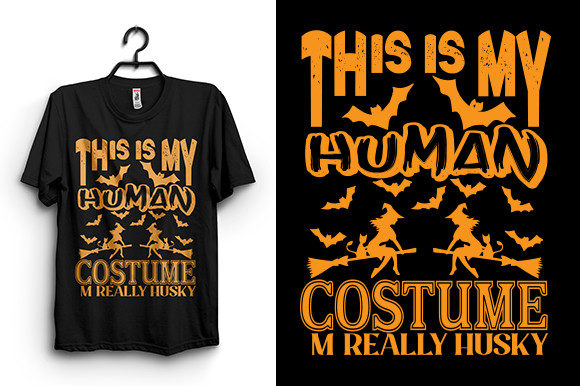 Human Costume Halloween T-Shirt Design Graphics