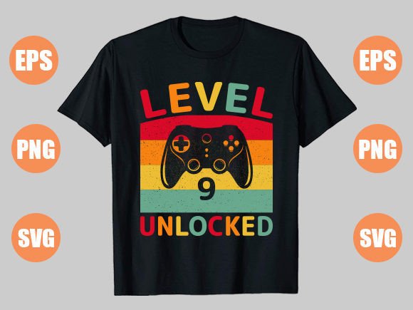 Level 9 Unlocked: Graphics for T-Shirt Designs