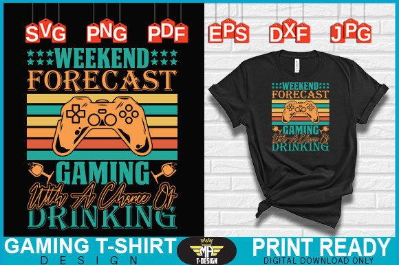 Weekend Forecast Graphics for T-Shirt Designs