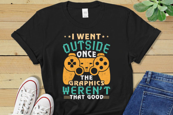 Went Outside Video Game T-Shirt Design Review